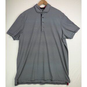 GREYSON Blue White Striped Golf Activewear Performance Stretch Polo Men's Sz XXL